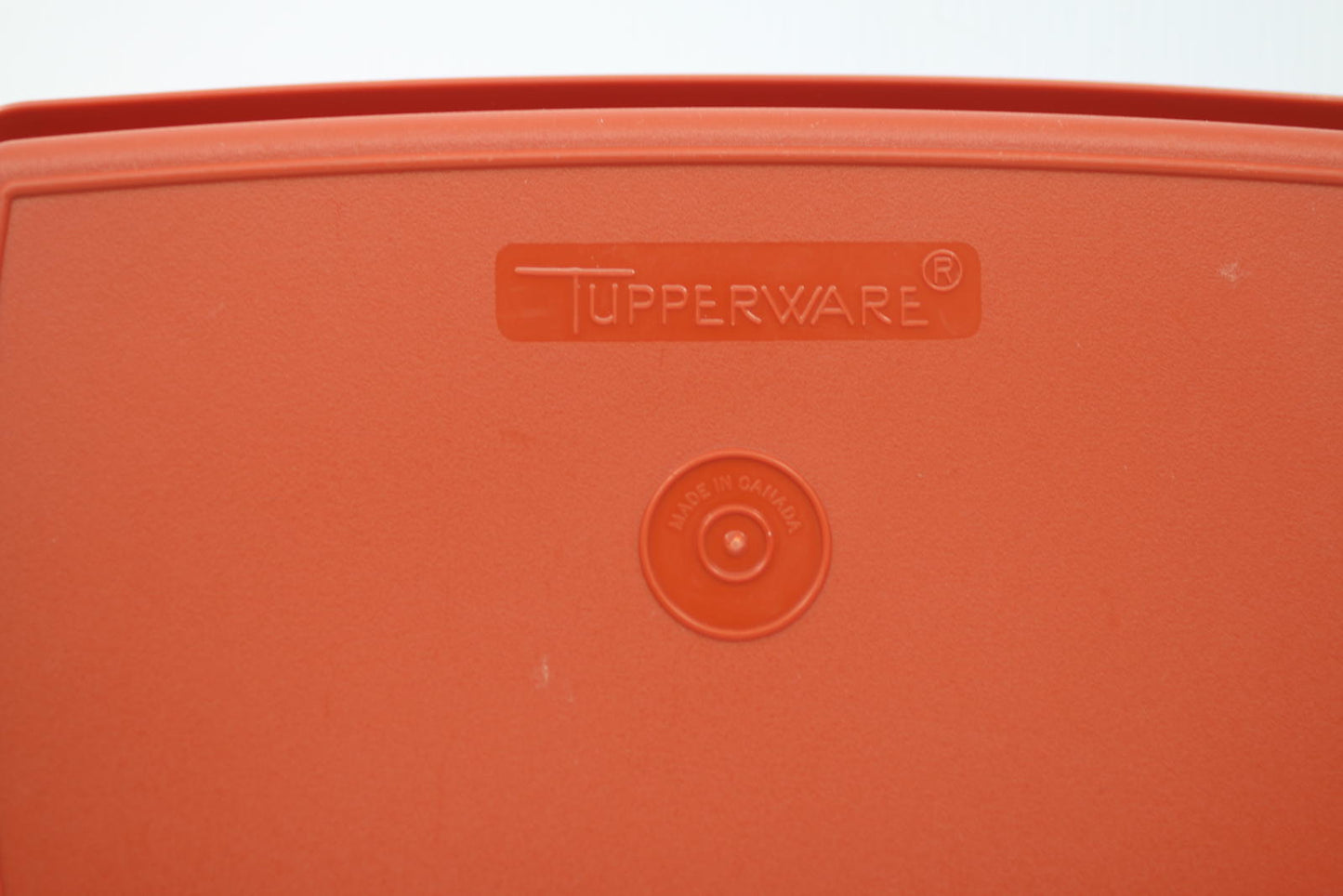 Vintage Tupperware 816 Bacon Deli Meat/Cheese Container w/Lid in Paprika Red