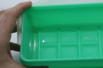 Vintage Green Tupperware Celery Vegetable Keeper Crisper #892-2 w/ Lid 893-1