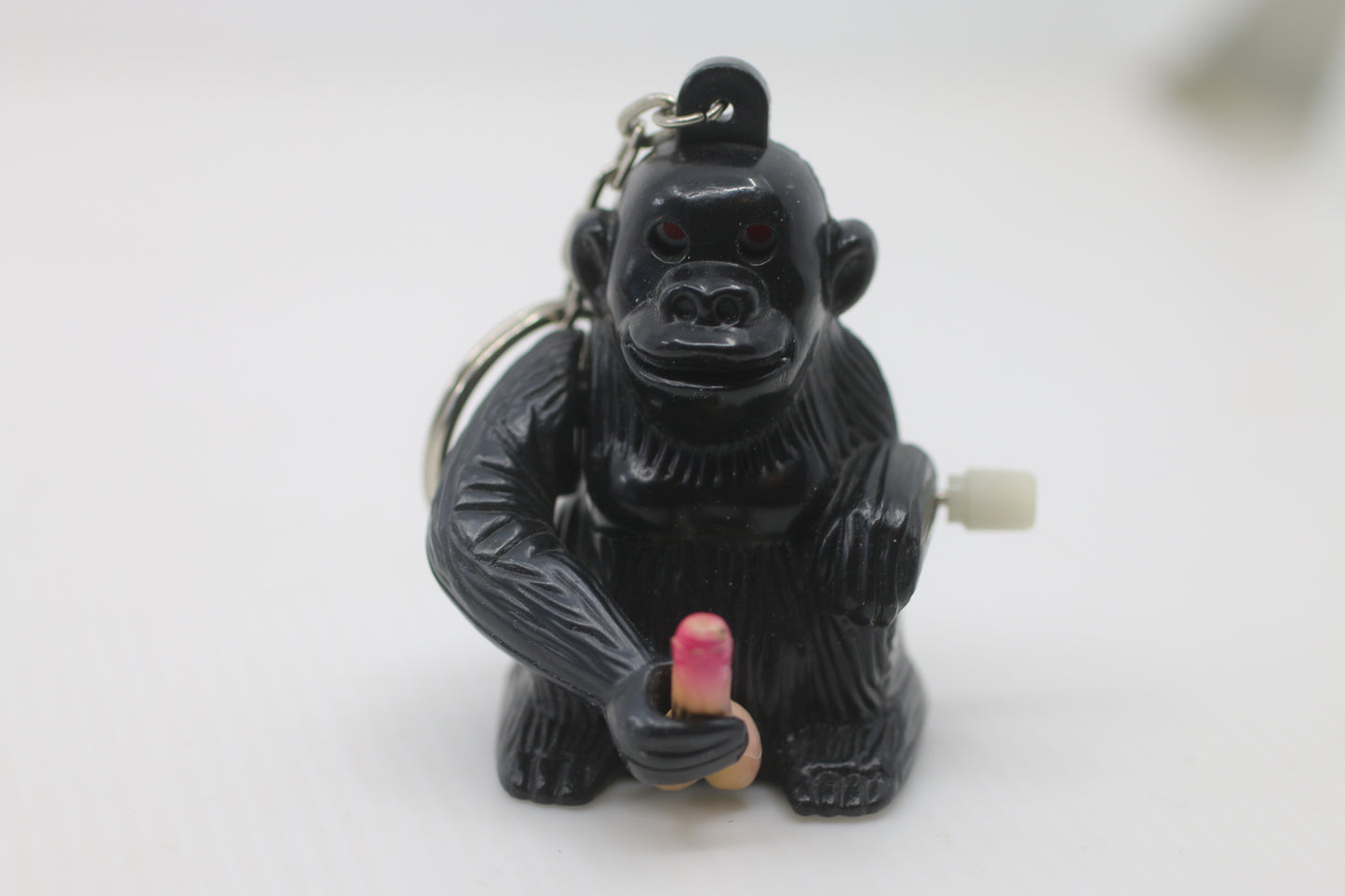 Wind-Up Interesting Gorilla Key-Chain Rare "Mastu" Three Brothers "Bating