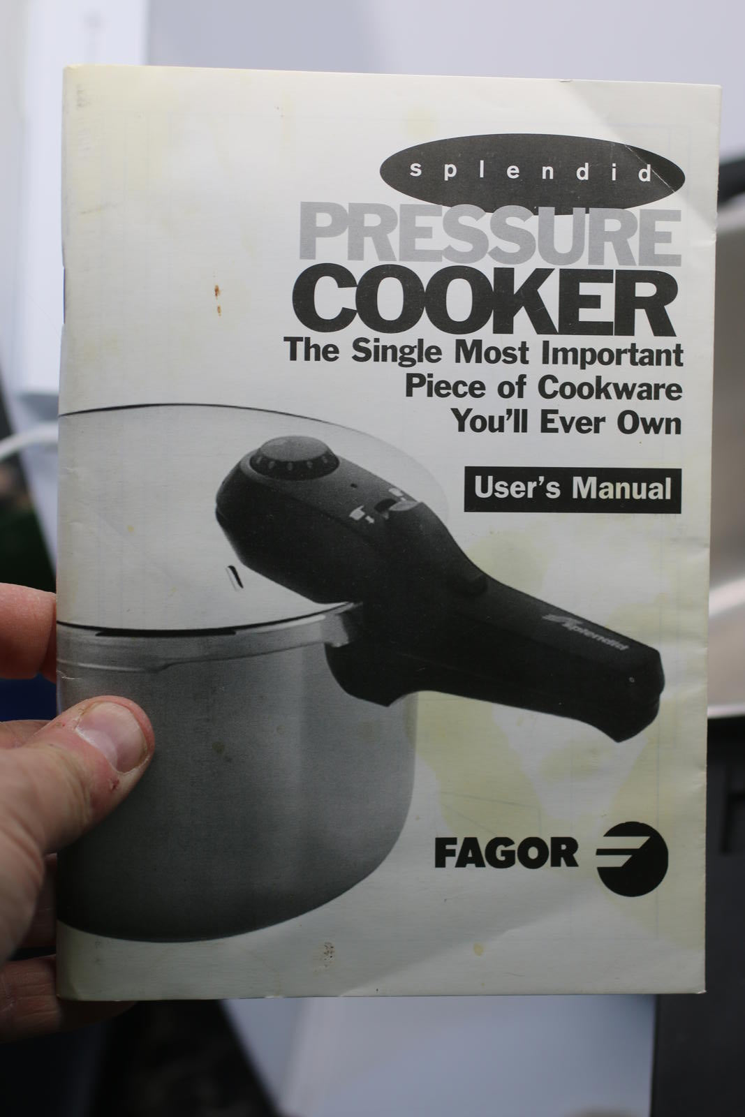 Fagor Splendid Pressure Cooker 6L Stainless Steel 18/10 Made in Spain w/ Manual