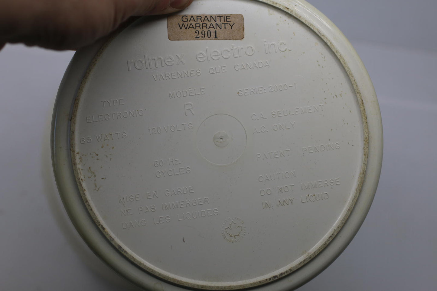 Vintage Rolmex Yogurt Maker Model R  MadeIn Qc Canada Complete Set w/Thermometer