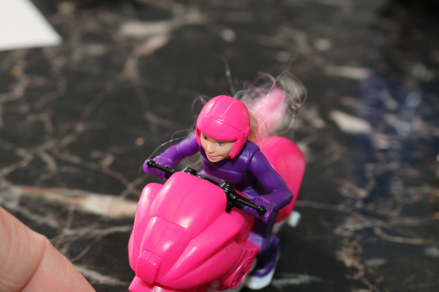 McDonald's Barbie Spy Squad Motorcycle Kids Happy Meal Crotch rocket Biker 2016