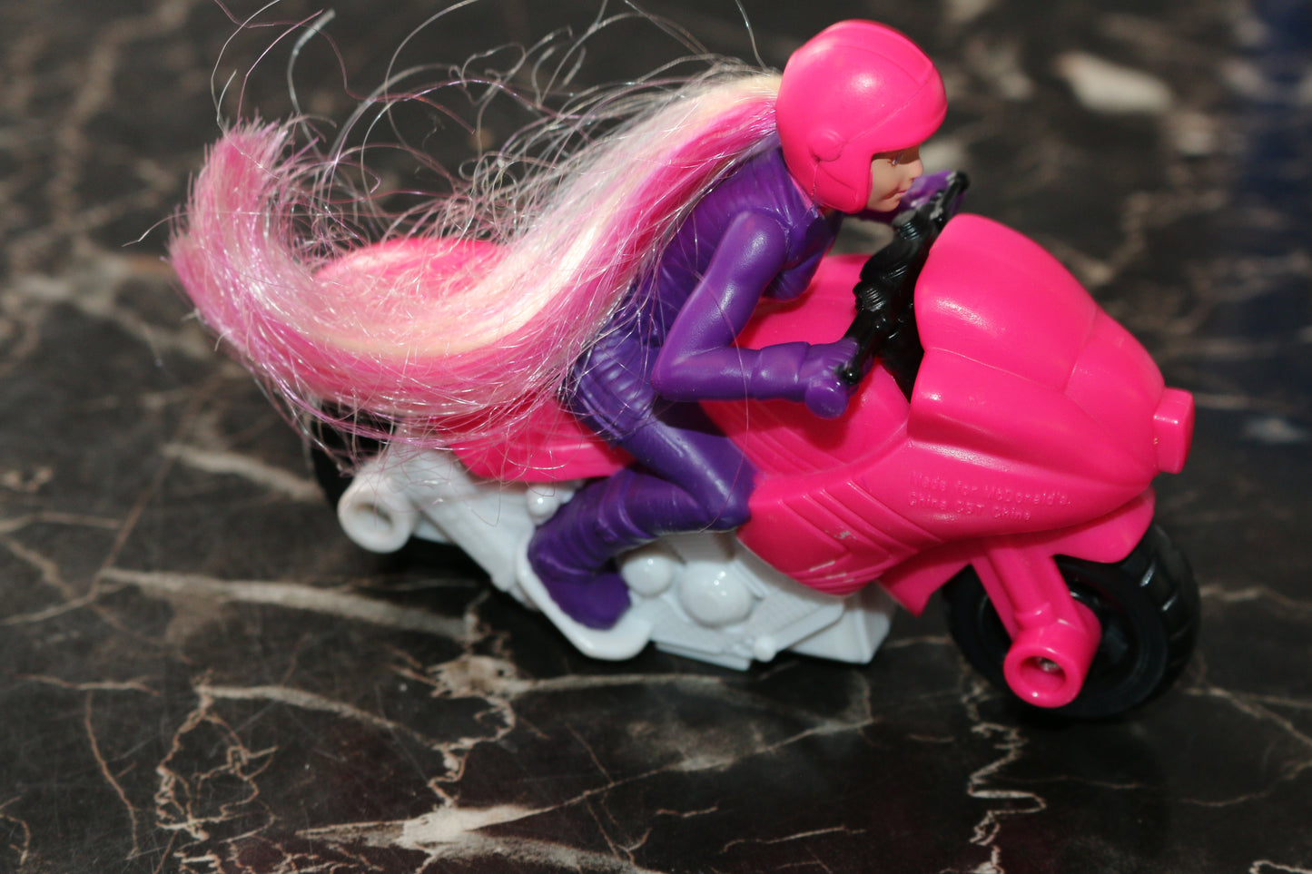 McDonald's Barbie Spy Squad Motorcycle Kids Happy Meal Crotch rocket Biker 2016