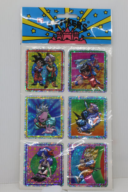 Dragon Ball Z Holographic Stickers 1 Set 6 Sticker PCS Puffy 3D Anime DBZ NEW