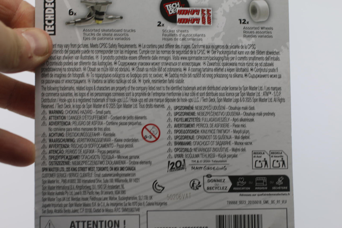 New Tech Deck 4 Pack Hook-Ups Skateboards Fingerboards Anime Girl Robot