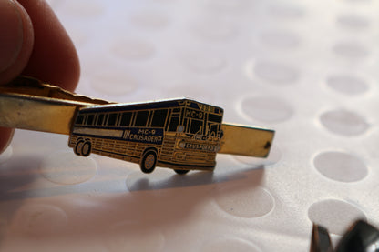 Bus Company from Canada Tie Clip Golden model #2