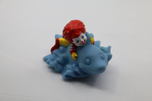 McDonald's 2006 Baby Ronald McDonald on Blue Dolphin Fun Bathtub Toy