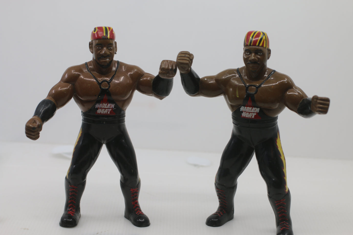 WCW Harlem Heat OSFTM Figures Lot Booker T Stevie Ray WWE TNA Wrestling Vintage