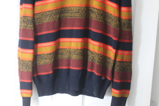 Scotch & Soda Amsterdam Couture striped knit sweater size XL