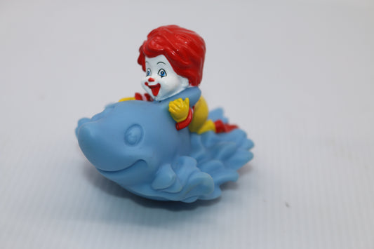 McDonald's 2006 Baby Ronald McDonald on Blue Dolphin Fun Bathtub Toy #2