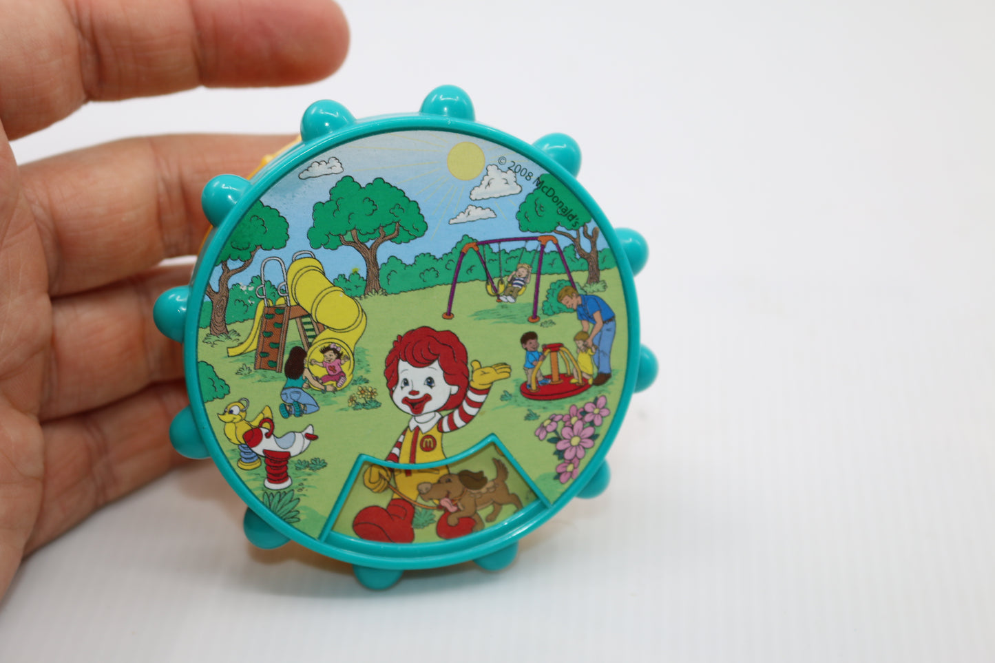 ✨McDonald's happy meal Ronald Baby Toddler Under 3 Puzzle Matching Wheel 2008✨