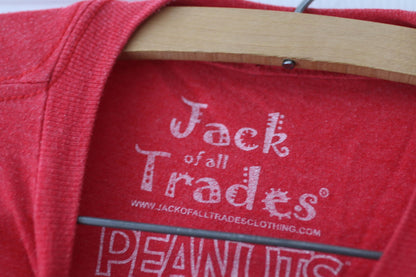 Red Snoopy Drink Up Peanuts Tee Small T-Shirt w/ 'Drink Up!'