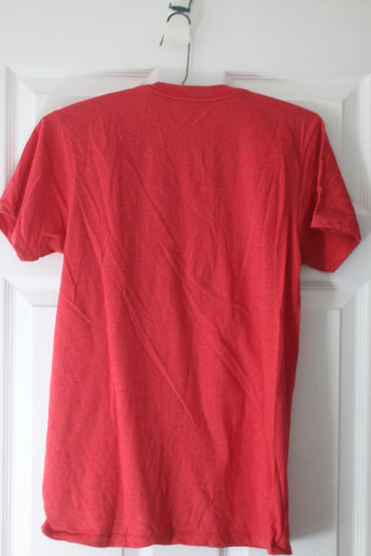 Red Snoopy Drink Up Peanuts Tee Small T-Shirt w/ 'Drink Up!'