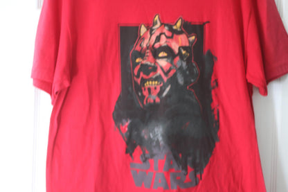 Star Wars Graphic T-Shirt with Darth Maul Print L MAD Engine