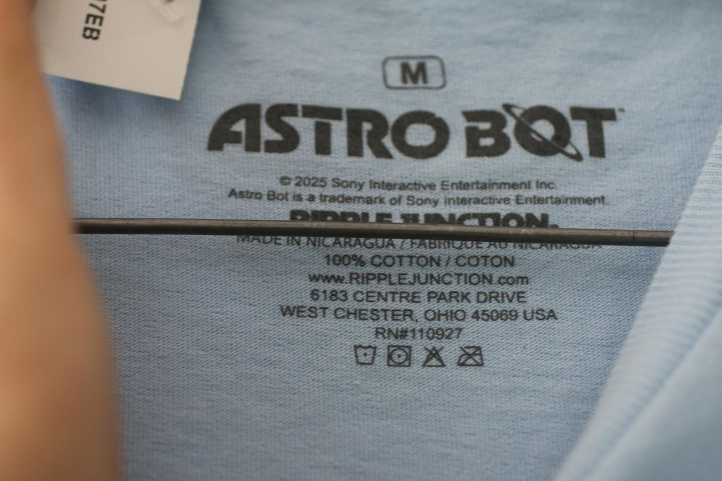 Official Astro Bot Blue Graphic T-Shirt Medium PlayStation