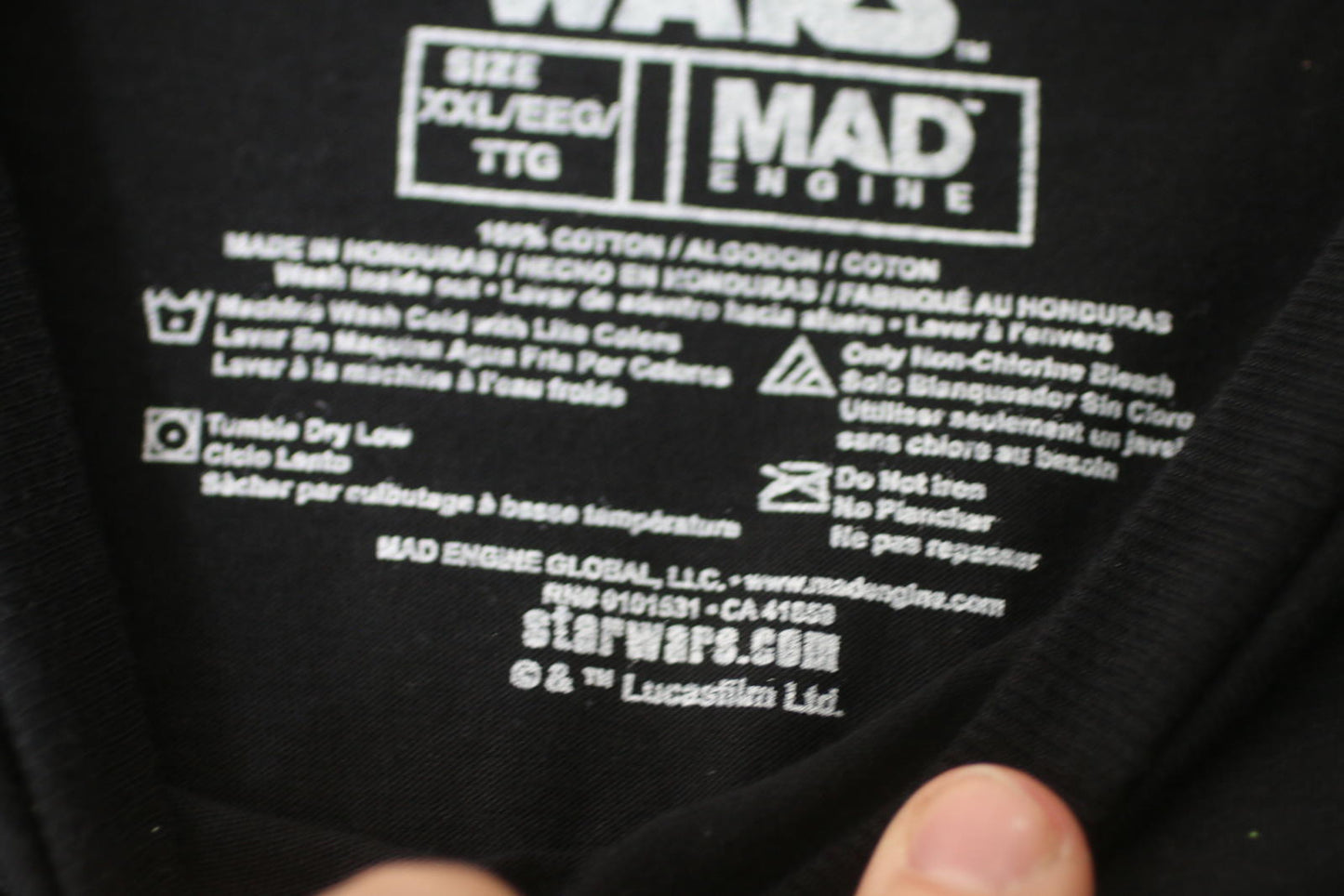 Star Wars Dark Anakin Graphic T-Shirt XXL Mad Engine