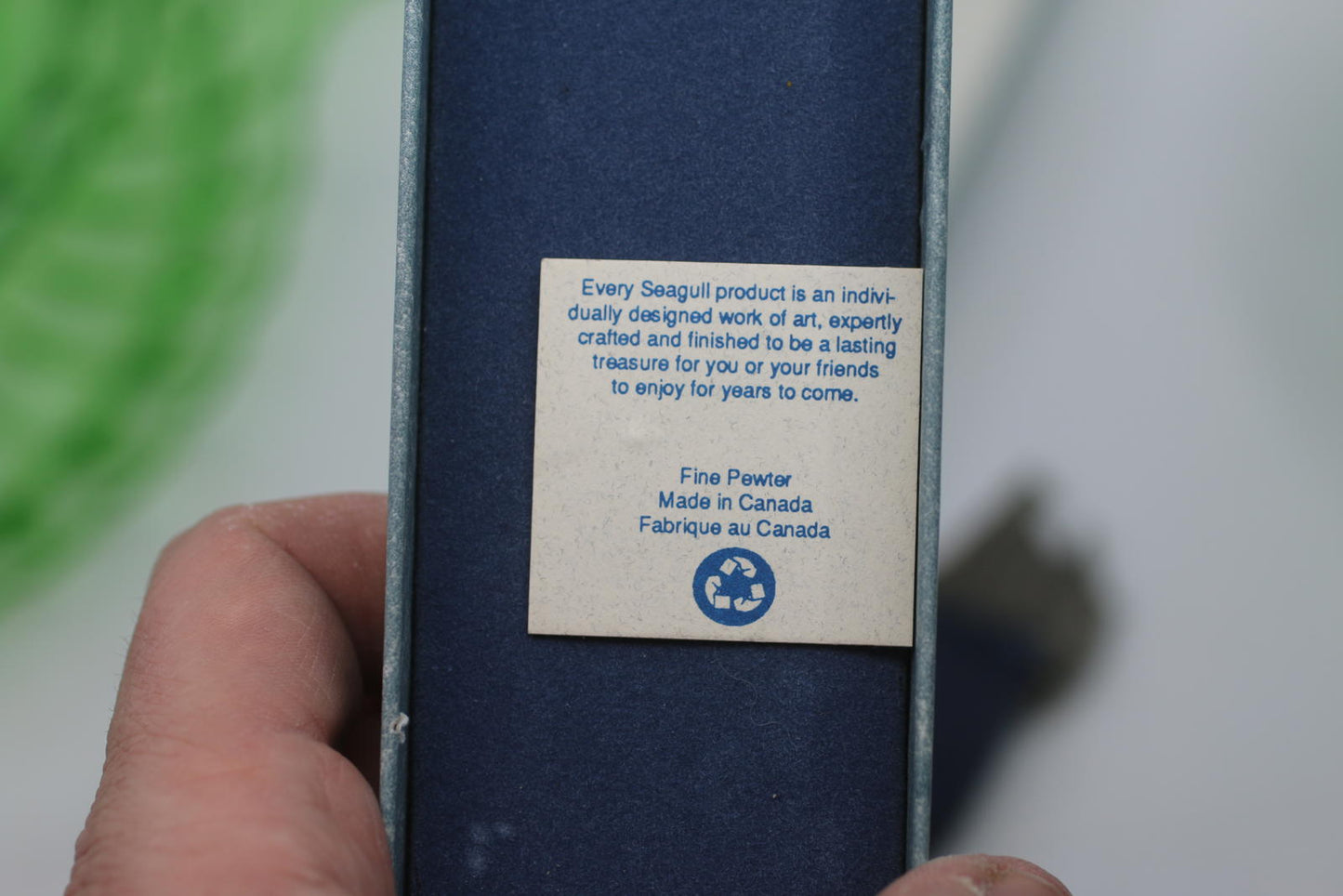 Seagull Pewter 1991 Nautical Bookmark – Sailboat & Ship Wheel – Made in Canada