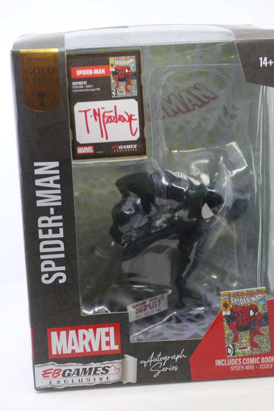 McFarlane Toys Spider-Man Black Suit Gold Label – Autograph EB Games Exclusive