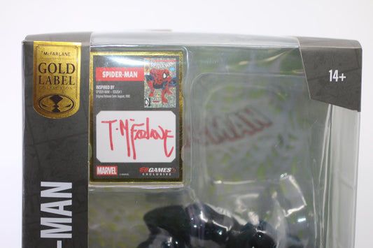 McFarlane Toys Spider-Man Black Suit Gold Label – Autograph EB Games Exclusive