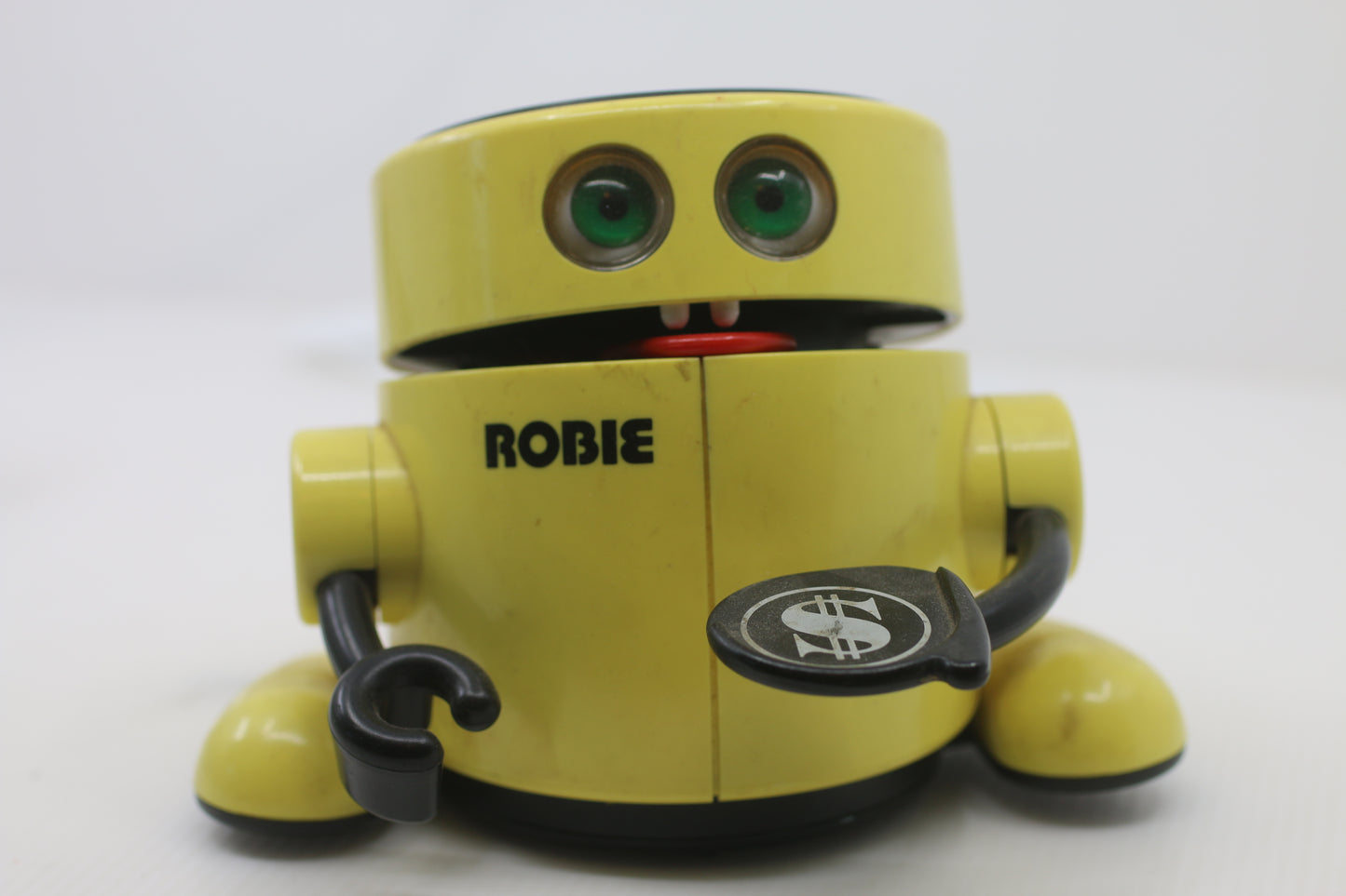 80s VTG ROBIE THE BANKER ELECTRONIC BANK RADIO SHACK EATS COINS! ROBOTIC