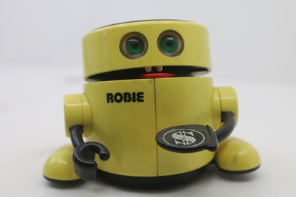 80s VTG ROBIE THE BANKER ELECTRONIC BANK RADIO SHACK EATS COINS! ROBOTIC