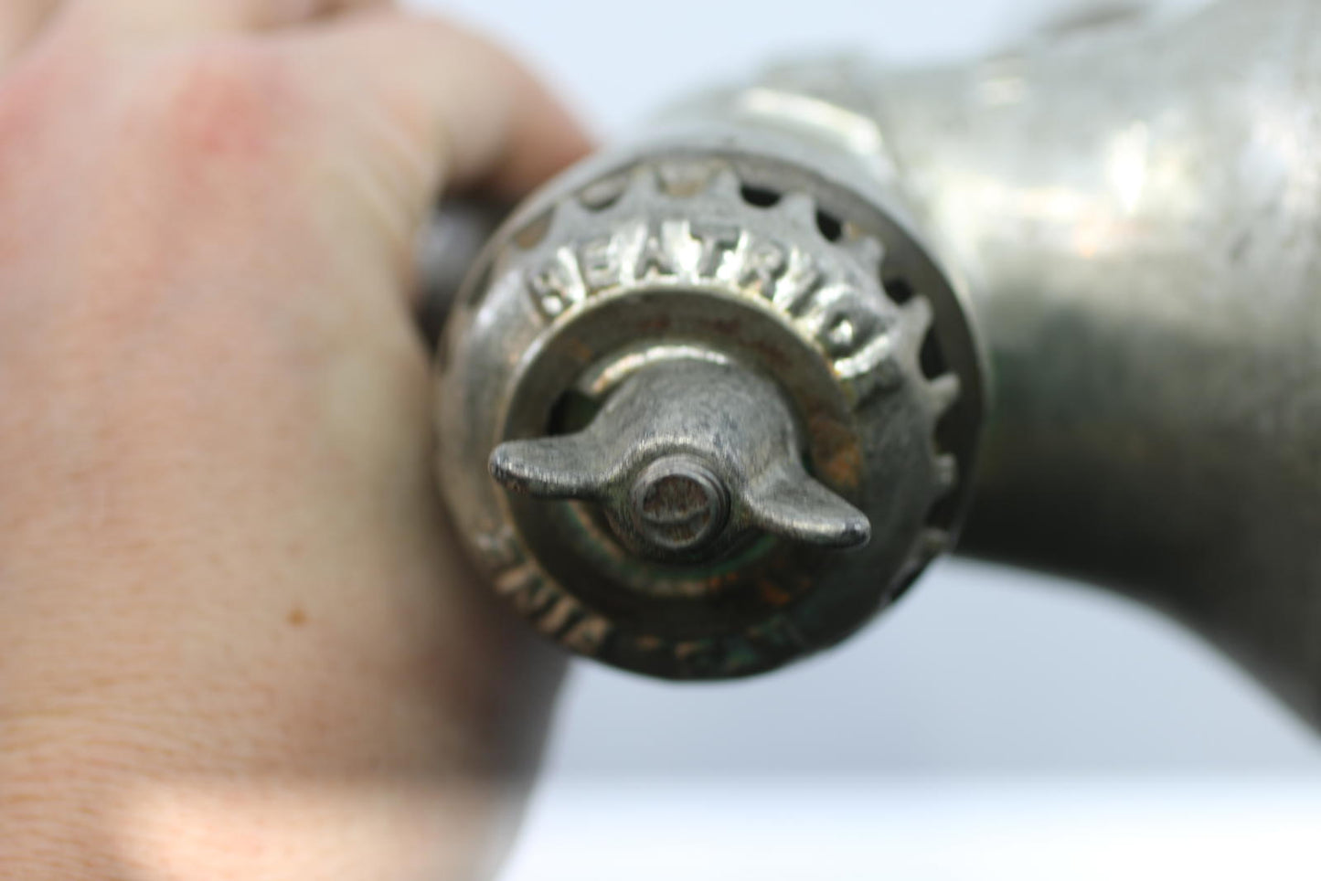 Vintage Harper “Beatrice” Manual Meat Grinder No. 381 England Metal Clamp Style