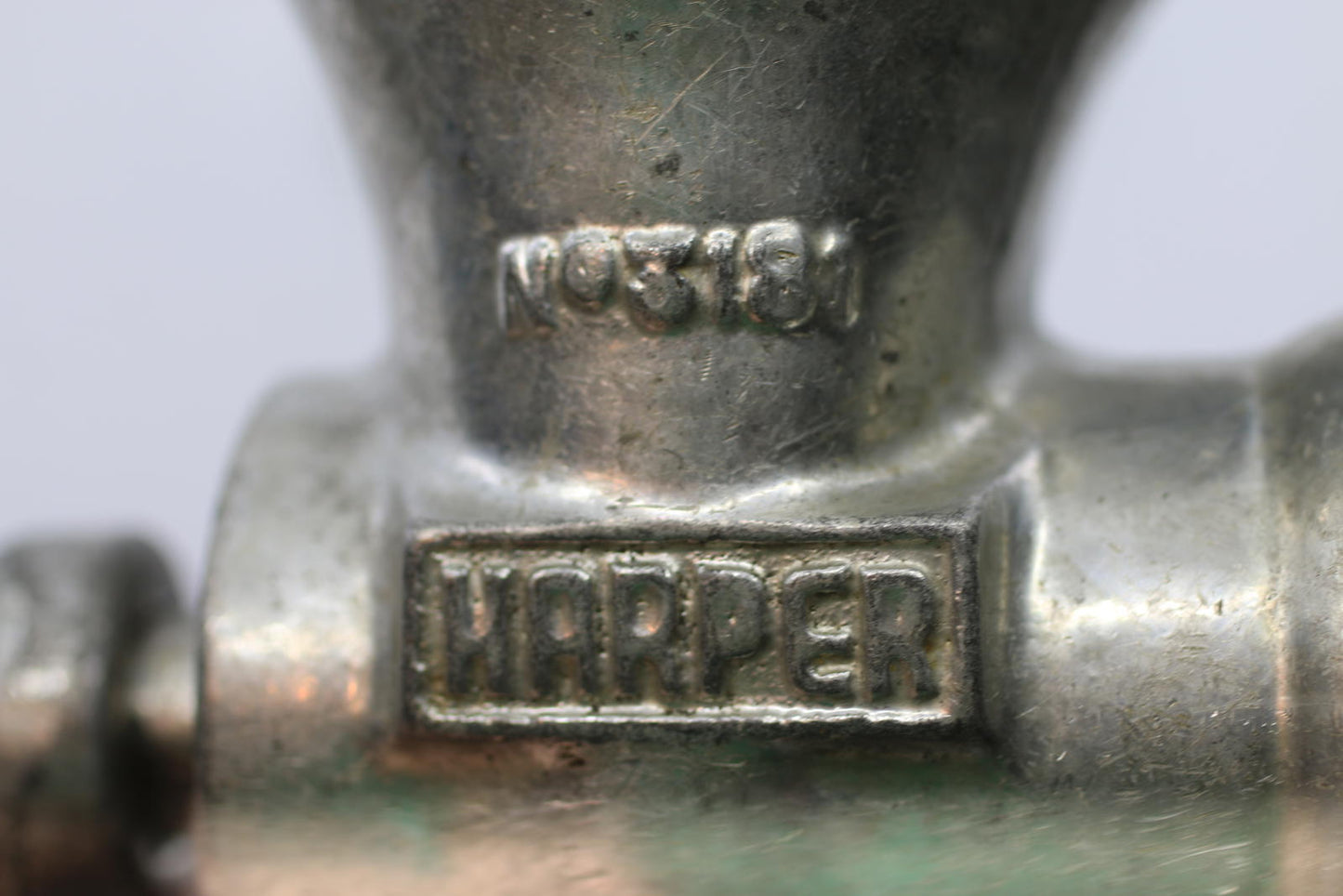 Vintage Harper “Beatrice” Manual Meat Grinder No. 381 England Metal Clamp Style