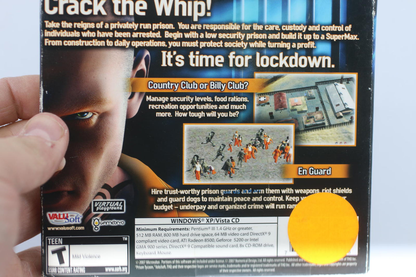 Prison Tycoon PC CD-ROM 2005 Windows Simulation Computer Game Brand new Sealed