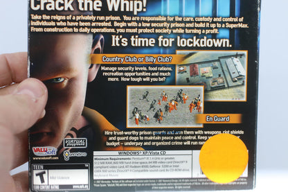 Prison Tycoon PC CD-ROM 2005 Windows Simulation Computer Game Brand new Sealed