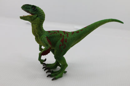 Schleich Green Velociraptor Raptor Dinosaur action Figure Toy Jurassic 6” Tall