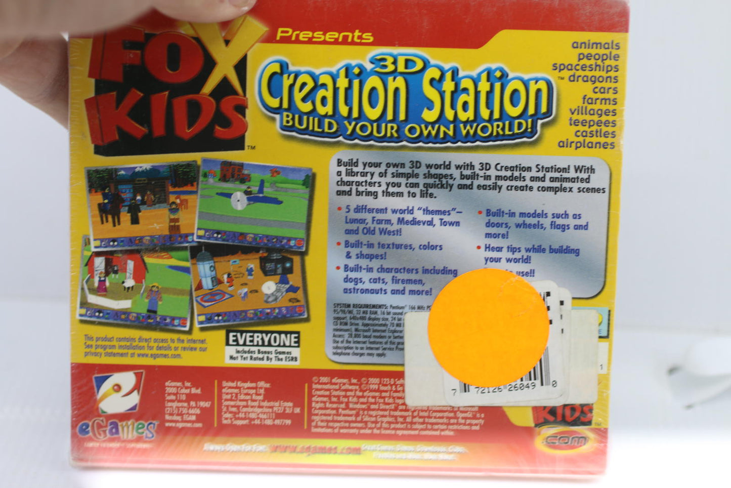 Fox Kids 3D creation Construction PC Game for Windows 95/98/ME brand new sealed