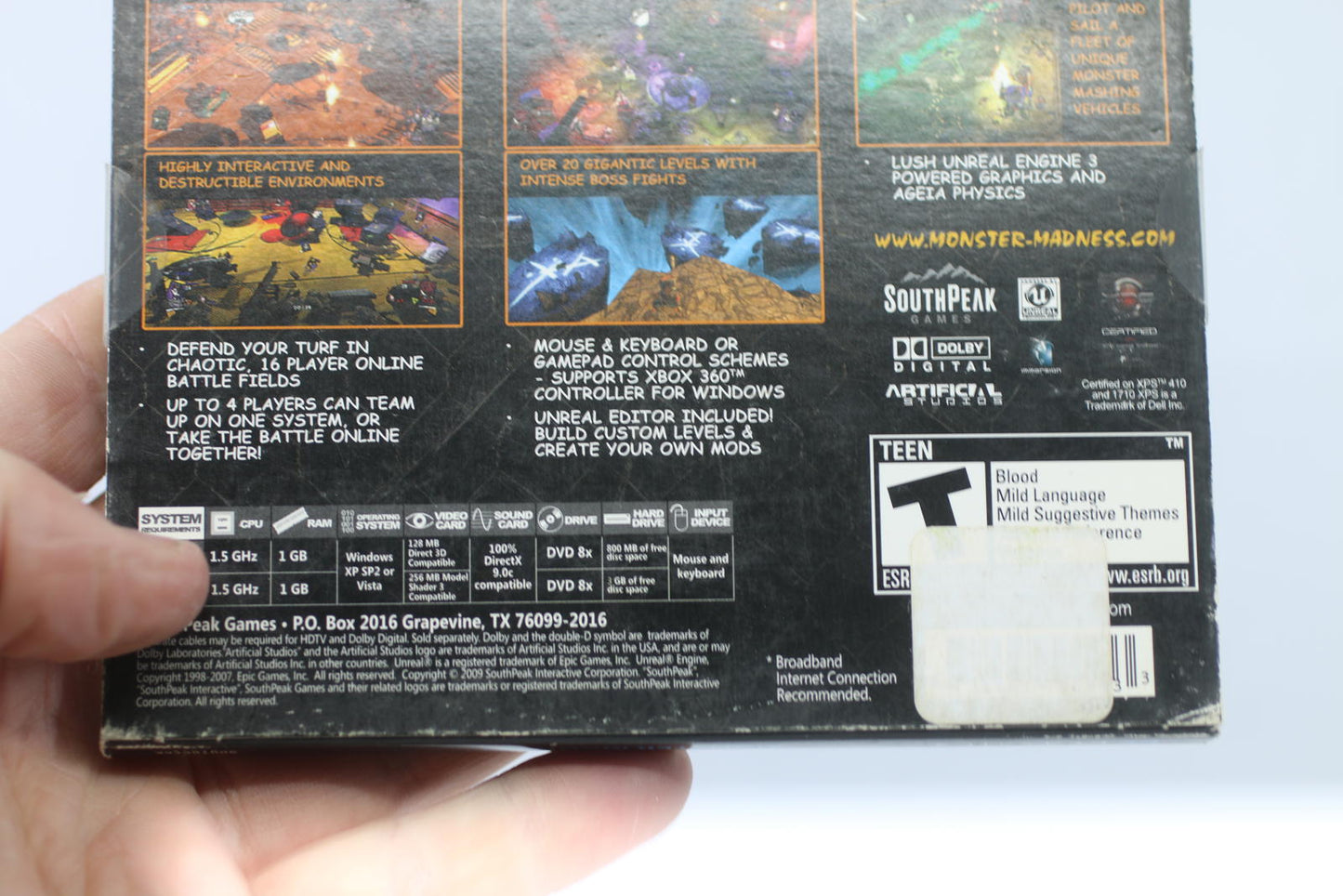 PC CD-Rom Monster Madness: Battle for Suburbia Zombie Game Brand New Jewel Case