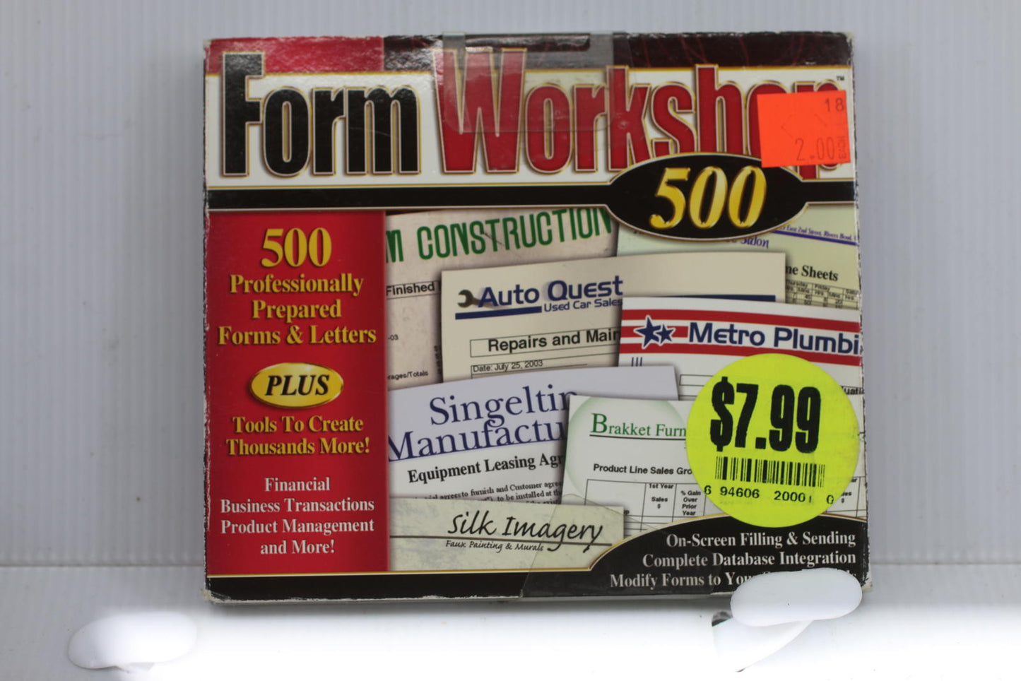 Form Workshop 500 PC CD Create Custom Professional Business Letters tools.(NEW)