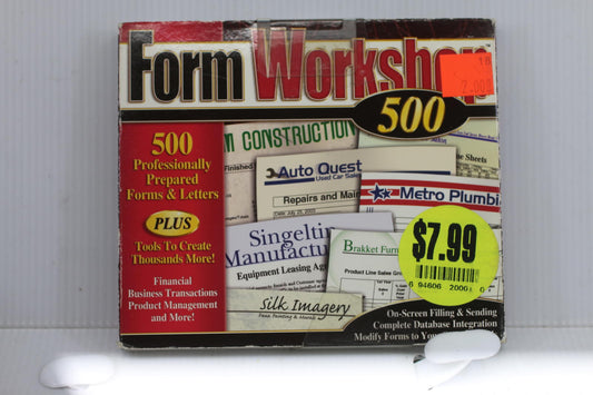Form Workshop 500 PC CD Create Custom Professional Business Letters tools.(NEW)
