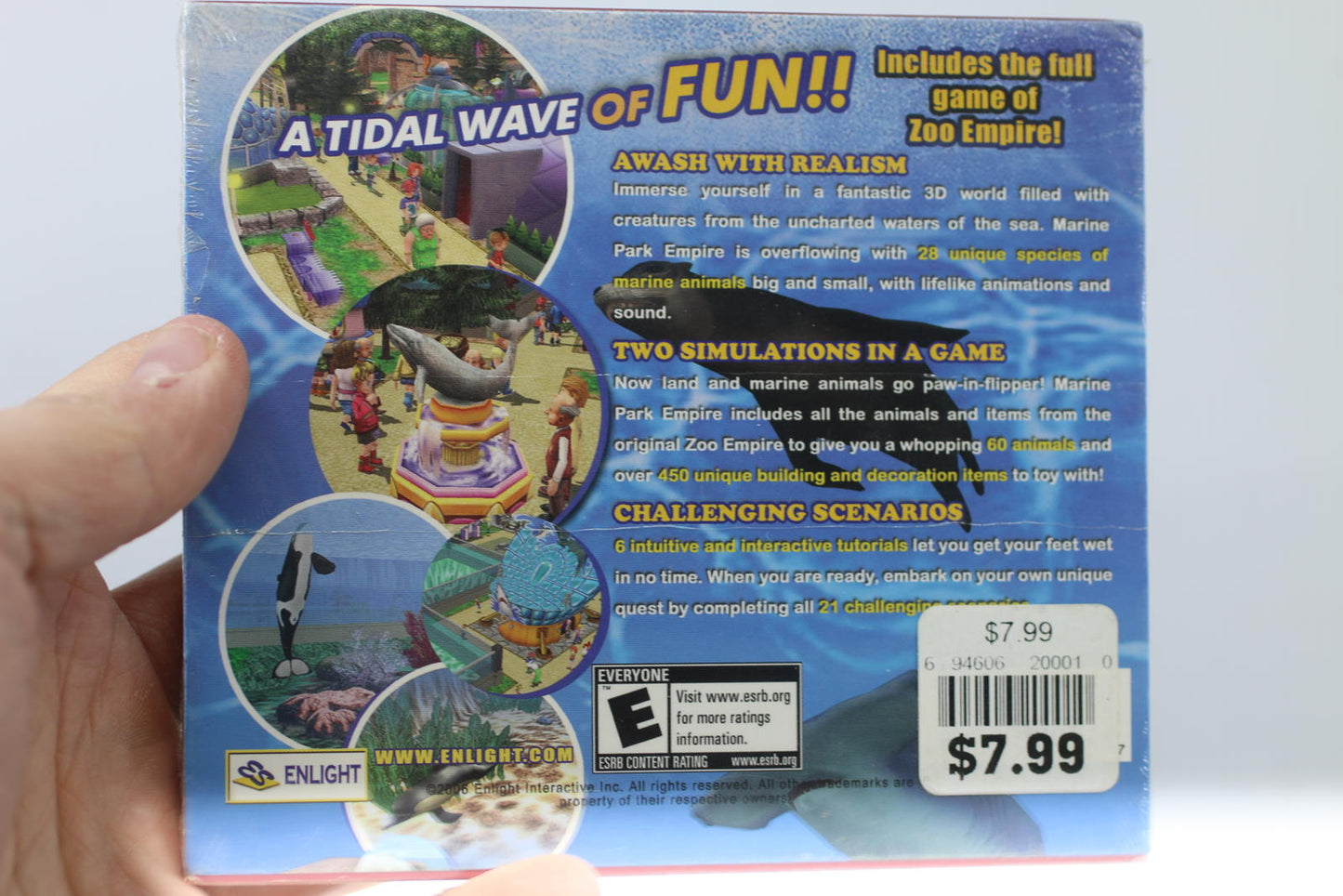 Marine Park Empire PC CD-ROM 2005 Sealed Jewel Case Enlight Zoo Brand new Sealed