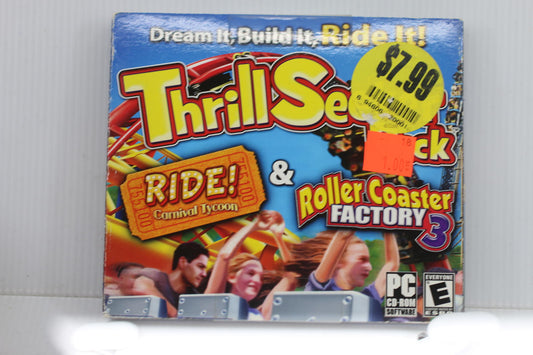 New Thrill Seekers PARK Ride! CARNIVAL TYCOON & Roller Coaster Factory 3 PC Game