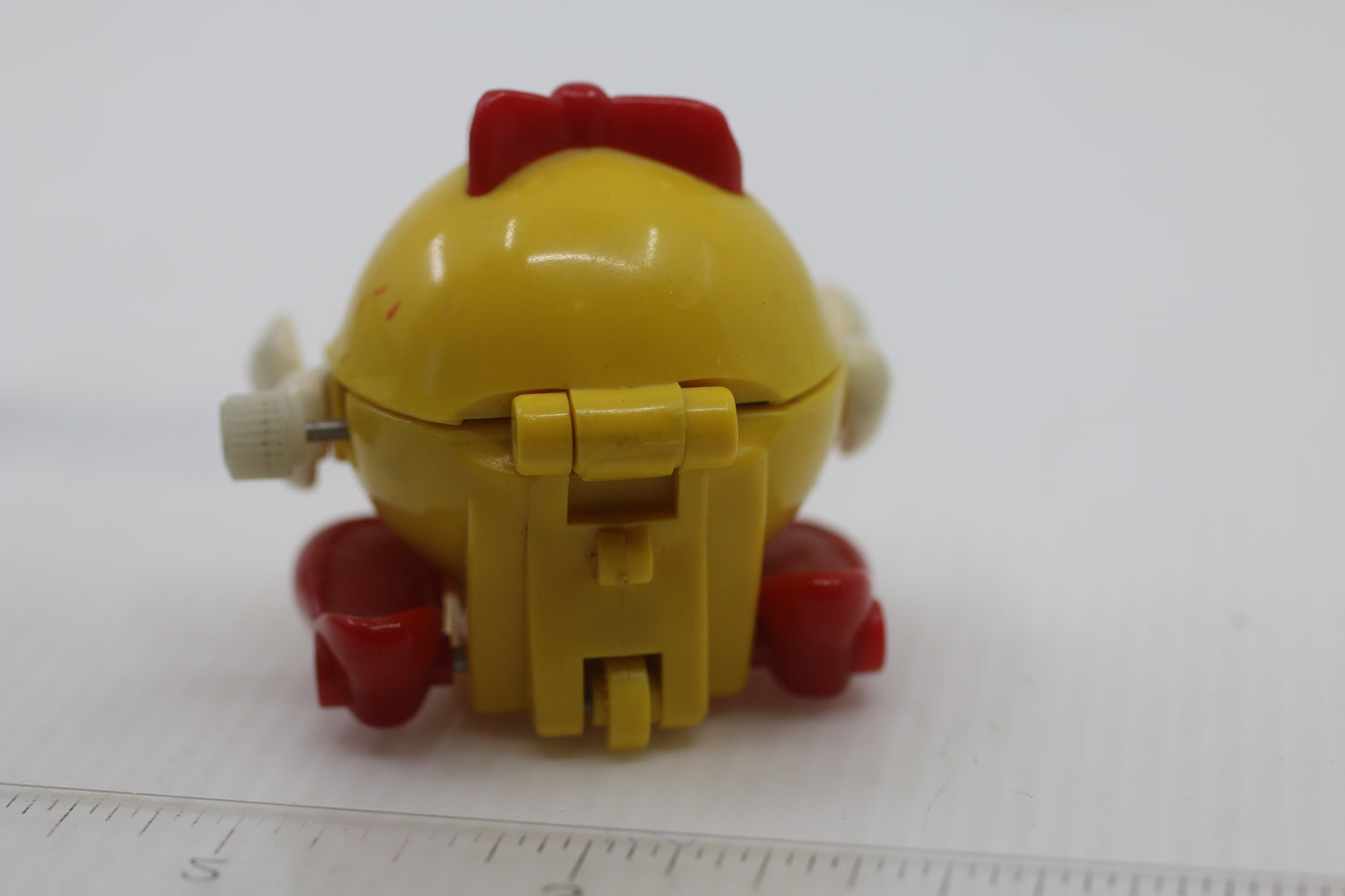 Vintage 1980s Ms PAC-MAN Wind Up Walking Toy Figure by TOMY