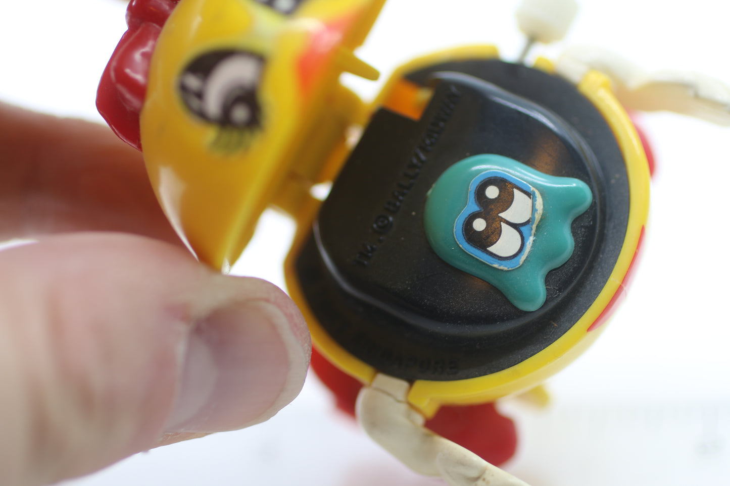 Vintage 1980s Ms PAC-MAN Wind Up Walking Toy Figure by TOMY