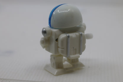 Galaxy Robot Plastic Wind Up Walker Toy Figure Ja Ru Blue White 2-1/4"