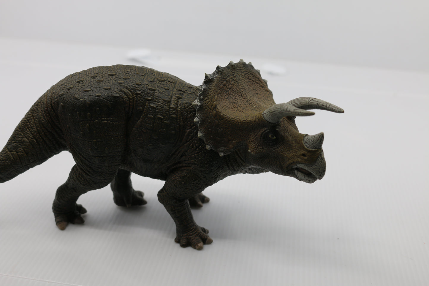 Papo Triceratops Dinosaur Toy Figure Rare 8.5”long 5” High