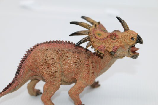 Papo Styracosaurus Dinosaur Toy Model Figure 2010 Pink Version Retired