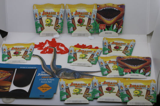 Lot 1993 McDonald's Jurassic Park Fry Box The Hatchery VERY HARD TO FIND