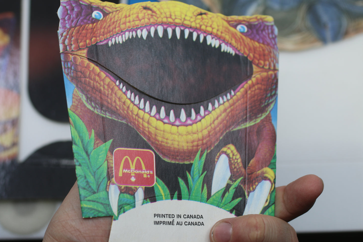 Lot 1993 McDonald's Jurassic Park Fry Box The Hatchery VERY HARD TO FIND