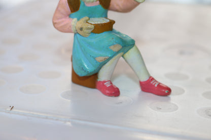 Rhymekins Little Miss Muffet Figurine Curds Whey Nursery Rhyme Funrise 1988