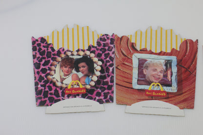 Lot 3 McDonalds Roc Donalds Flintstones French Fry Boxes 1993 *INCOMPLETE*