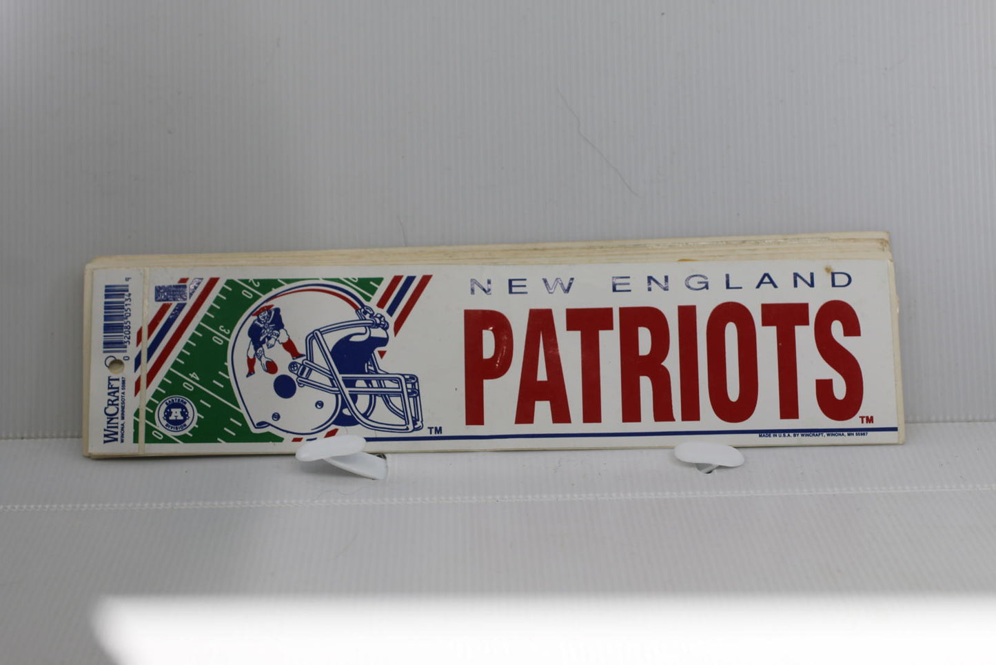 Vintage New England Patriots 12” NFL WinCraft Bumper Sticker