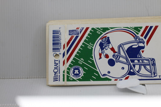 Vintage New England Patriots 12” NFL WinCraft Bumper Sticker