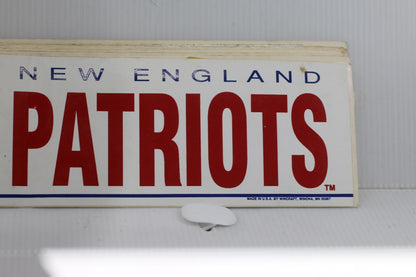 Vintage New England Patriots 12” NFL WinCraft Bumper Sticker