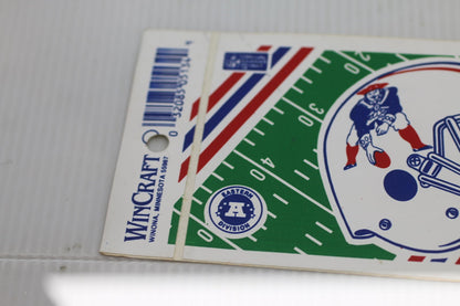 Vintage New England Patriots 12” NFL WinCraft Bumper Sticker