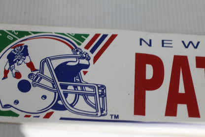 Vintage New England Patriots 12” NFL WinCraft Bumper Sticker